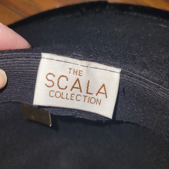 Women's Scala Hat 100% Wool USA Black - Picture 6 of 8